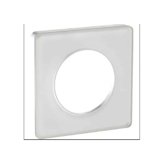 ODACE Рамка 1 пост прозрачная белая