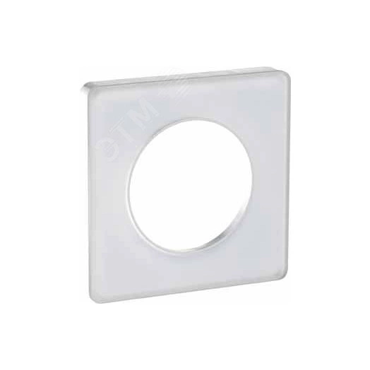 ODACE Рамка 1 пост прозрачная белая