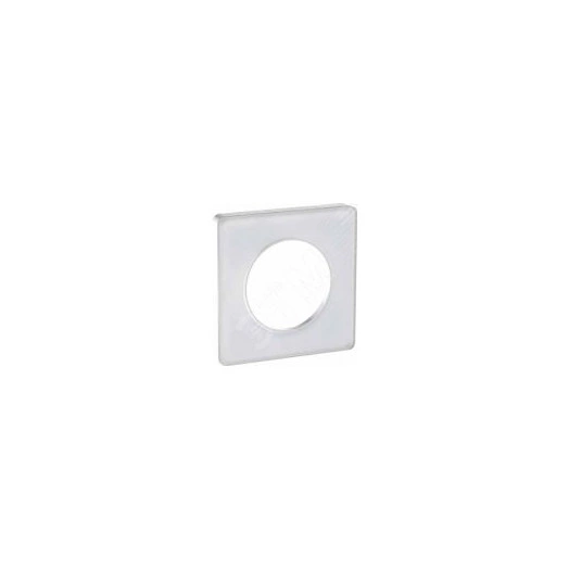 ODACE Рамка 1 пост прозрачная белая