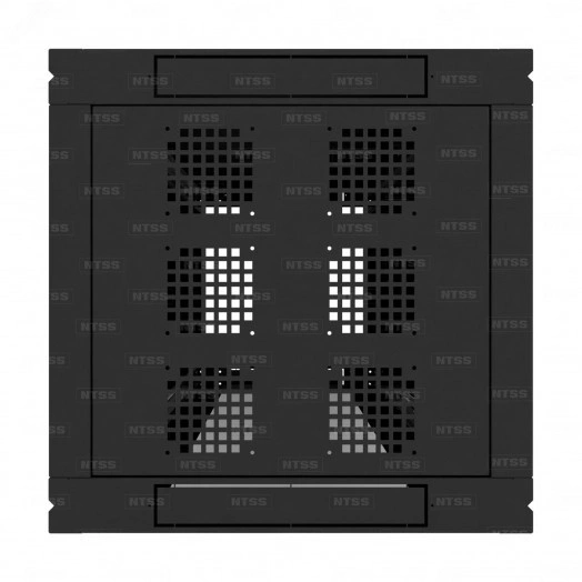 Шкаф напольный телекоммуникационный NTSS RS 32U 600х600мм, 4 профиля 19, двери перфорированная и перфорированная, регулируемые опоры, боковые стенки съемные, разобранный, черный RAL 9005