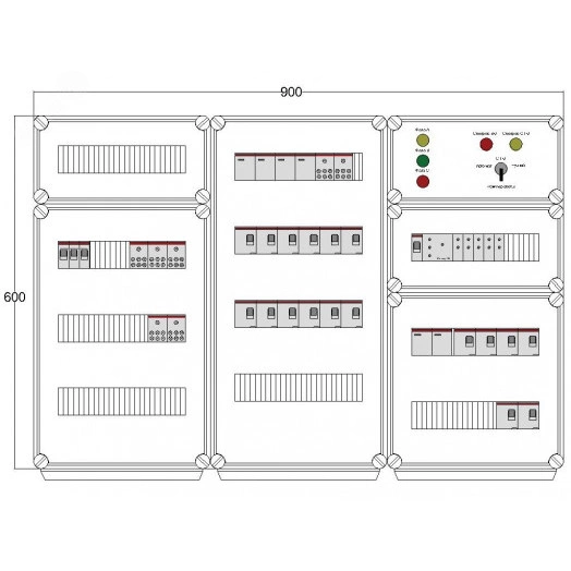 Щит управления электрообогревом DEVIbox HS 18x1700 D316 (в комплекте с терморегулятором и датчиком температуры)
