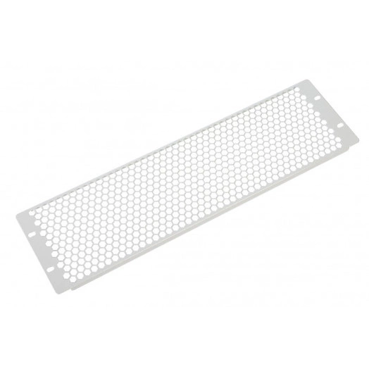 Фальшпанель в шкаф 19' 3U перфорированная