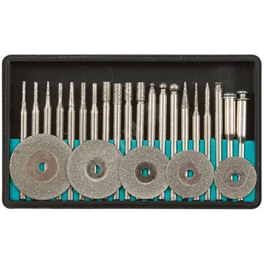 Шарошки и круги отрезные с алмазным напылением 25 шт