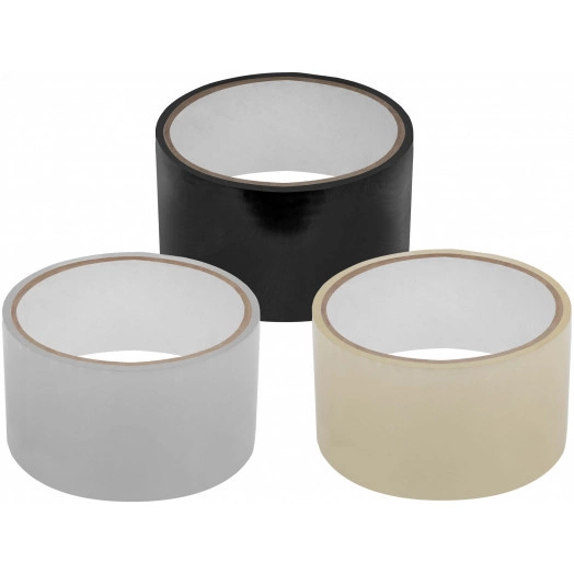 Лента клейкая сантехническая ПВХ для труб, черная, 50 мм х 0,5 мм х 1,5 м