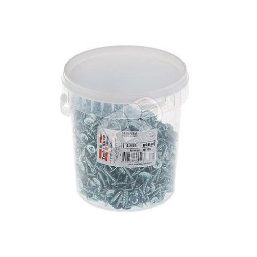 Саморез по металлу 4,2х19 остроконечный (1000шт) - ведро