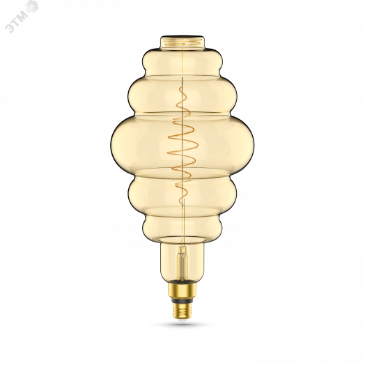 Лампа светодиодная LED 8.5 Вт 660 Лм 2000К теплая Е27 Honeycomb golden Filament Gauss