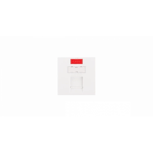 Вставка 45x45мм 1 порт под модули Keystone белая