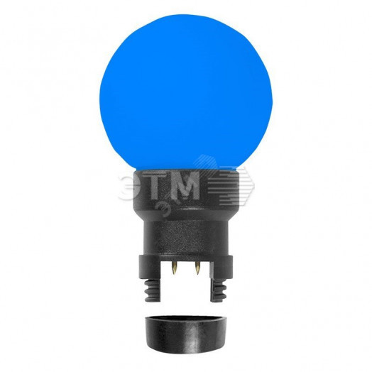 Лампа шар профессиональная 6 LED для белт-лайта, цвет: Синий, ?45мм, синяя колба