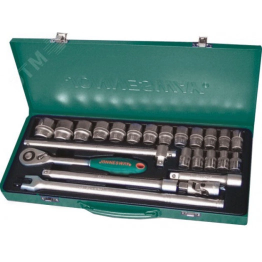Набор головок торцевых 1/2''DR, 10-32 мм, 24 предмета
