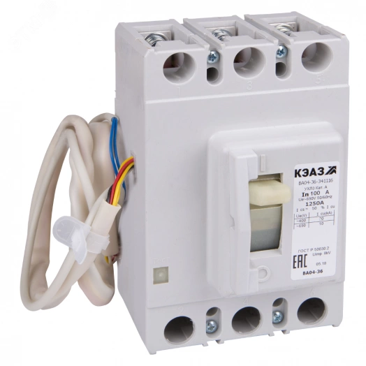 Выключатель автоматический ВА04-36-341216-40А-400-690AC-НР220..240AC/220DC-УХЛ3-КЭАЗ