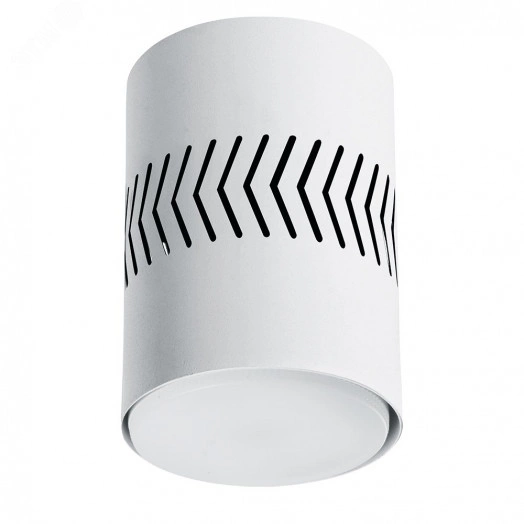 Светильник ДПО-12w GX53 без лампы со светодиодной подсветкой 4000К белый