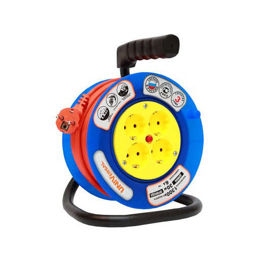 Удлинитель на катушке 4х30м без заземл. 6А IP20 У6-014 термо ПВС 2х0.75 UNIVersal 9632059