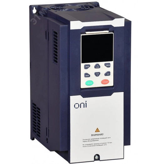 Преобразователь частоты K750 380В 3Ф 5,5-7,5кВт   13-17А со встроенным тормозом ONI