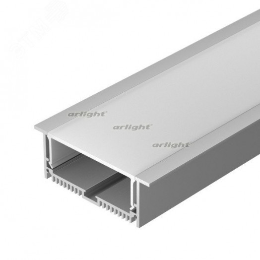 Профиль с экраном SL-LINIA88-F-2500 ANOD+OPAL (ARL, Алюминий)