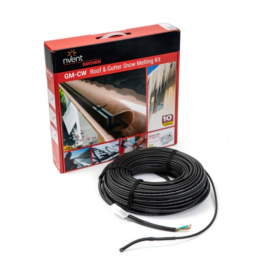 Греющий кабель GM-2CW длиной 35м, с кабелем холодного ввода 5м