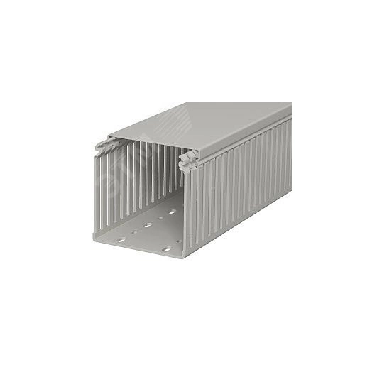 Распределительный кабельный канал LKV 100x100x2000 мм (ПВХ, серый)