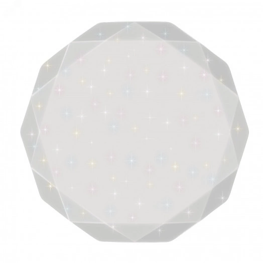 ULI-D225 60W/SW/51 LIBRA Светильник светодиодный накладной. Диммируемый. Пульт ДУ (в/к). Теплый свет(3000К)/Белый свет(4000К)/Дневной свет(6500К). 4200Лм. IP20. TM Uniel