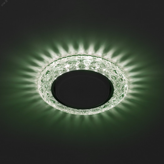 DK LD24 GR/WH Точечные светильники ЭРА декор cо светодиодной подсветкой Gx53, зеленый