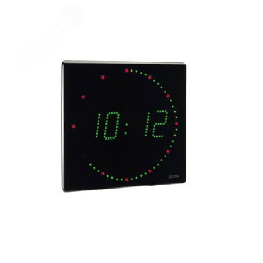Часы цифровые STYLE II 7E (часы/минуты/секунды (бегущая точка по кругу)), высота цифр 7 см, красный цвет, самостоятельный ход, 240В