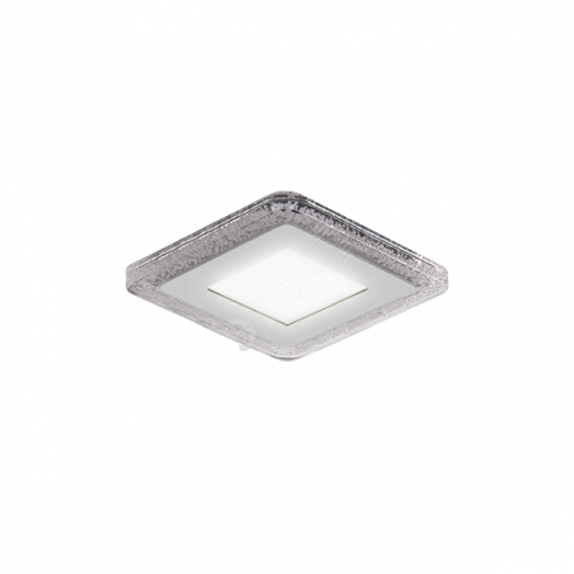 Светильник светодиодный встраиваемый ДВО-3+3 Вт 350 Лм 3000К Квадрат IP20 3 режима LED монтажный d80 мм 103х103х31 мм 180-265 В Bubbles Gauss