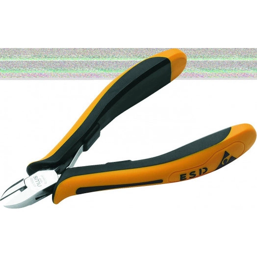 Бокорезы для электроники 115 мм, закруглен., без фаски C1,2 ручки ESD