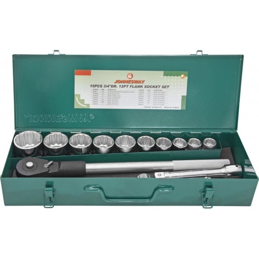 Набор головок торцевых дюймовых 3/4''DR, SAE 7/8''--2'', 15 предметов