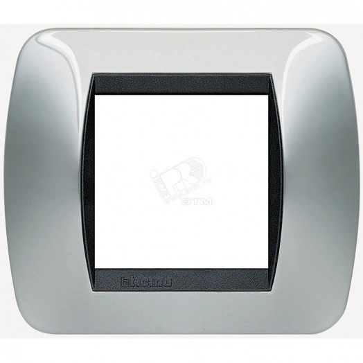 Накладка на 2 модуля Светлый Хром