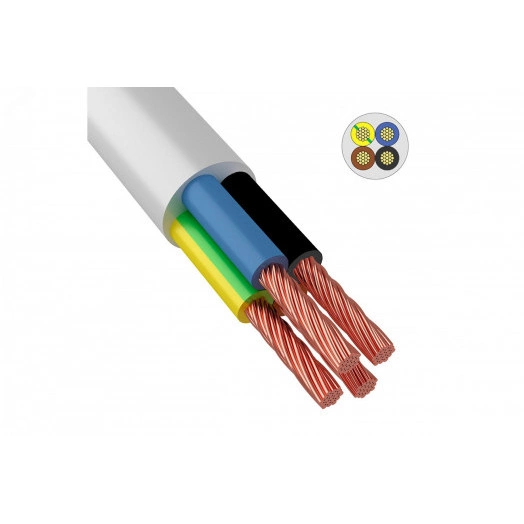 Провод ПВС 4х1,5-0.660 белый ТРТС