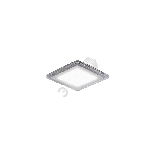 Светильник светодиодный встраиваемый ДВО-12+4 Вт 1200 Лм 3000К Квадрат IP20 3 режима LED монтажный d170 мм 192х192х31 мм 180-265 В Bubbles Gauss