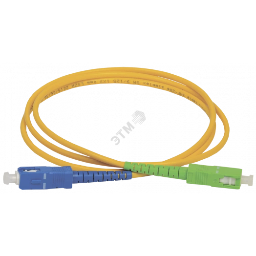 Патч-корд оптический SM 9/125(OS2) LC/UPC-SC/APC(simplex)(1м)