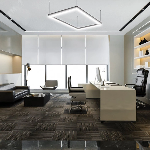 Светильник светодиодный ДПО-3вт 4000К 300Лм квадрат черный для светильников AL4020 24вт