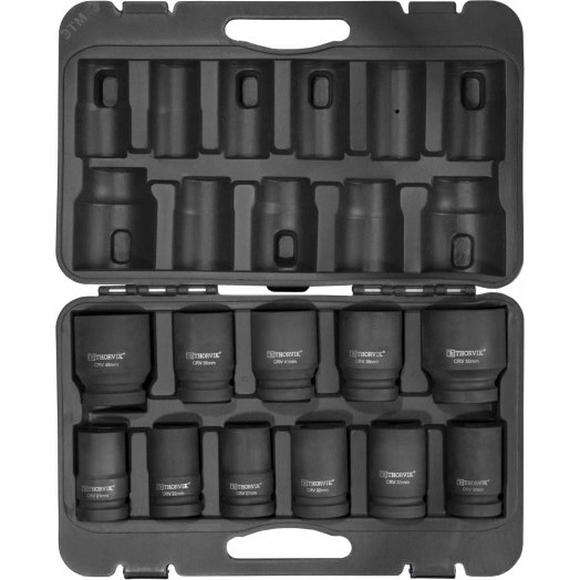 Набор головок торцевых для ручного гайковерта 1''DR, 21-50 мм, 11 предметов