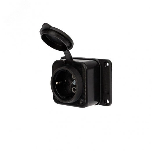 Розетка штепсельная влагозащищенная, с з,16 А, IP54 каучук REXANT