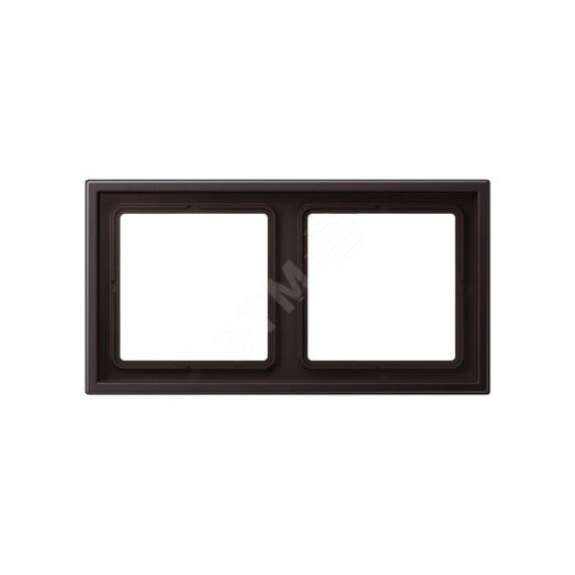 Рамка 2-я для горизонтальной/вертикальной установки (для устройств и накладок серии LS990 в монтажный адаптер)  Серия- LS ZERO  Материал- термопласт (ударопрочный) лакированный  Цвет- дарк