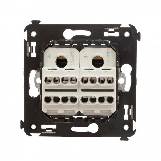 Avanti Инвертор двухклавишный в стену Ванильная   дымка (Переключатель сх. 7+7)