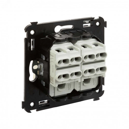 Avanti Инвертор двухклавишный в стену Ванильная   дымка (Переключатель сх. 7+7)