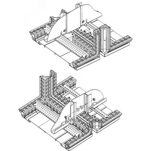 Соединитель монтажных панелей для шкафов EMS высотой 1800 мм