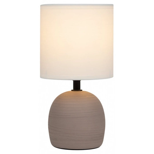 Настольная лампа Rivoli Sheron 7044-503 1 * Е14 40 Вт керамика коричневая с абажуром