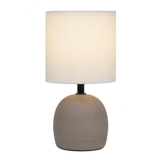 Настольная лампа Rivoli Sheron 7044-503 1 * Е14 40 Вт керамика коричневая с абажуром