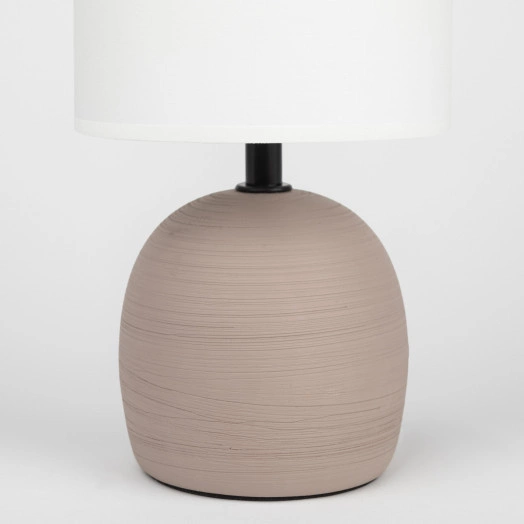 Настольная лампа Rivoli Sheron 7044-503 1 * Е14 40 Вт керамика коричневая с абажуром