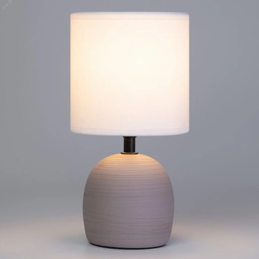 Настольная лампа Rivoli Sheron 7044-503 1 * Е14 40 Вт керамика коричневая с абажуром