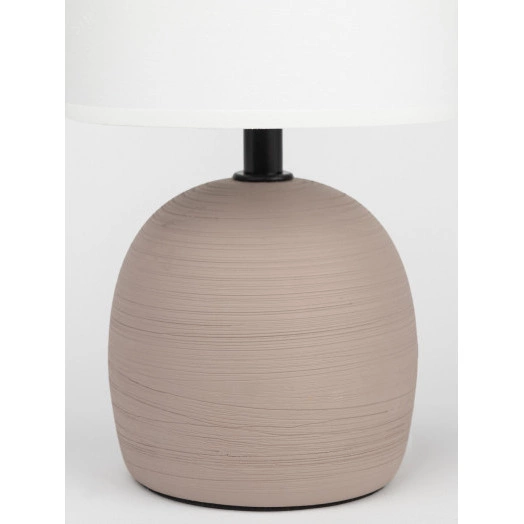 Настольная лампа Rivoli Sheron 7044-503 1 * Е14 40 Вт керамика коричневая с абажуром