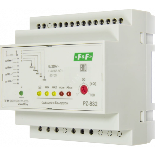 Реле контроля PZ-832 уровня жидкости без датчиков