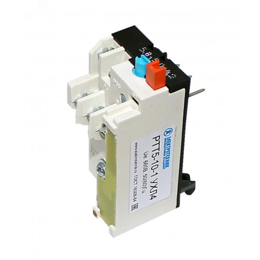 РТТ5-10-1 УХЛ4, 0,63А, 660В/50Гц, 1р, 0,54-0,72А, ручной возврат, IP00, реле электротепловое токовое  (ЭТ)