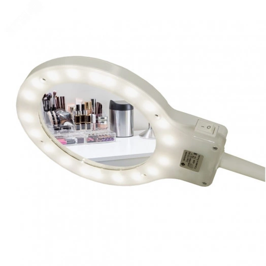 Светильник Леда С20-044 ПДБ50-8-044 (LED, с зеркалом для макияжа, на струбцине, 3Вт, стойка 450 мм)