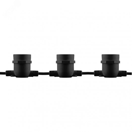 Гирлянда Белт-лайт 13м 20 патронов Е27 IP65 черный (комплект)