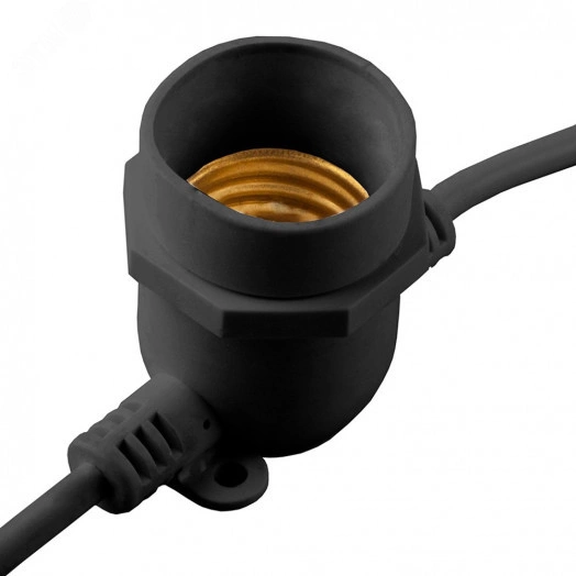 Гирлянда Белт-лайт 13м 20 патронов Е27 IP65 черный (комплект)