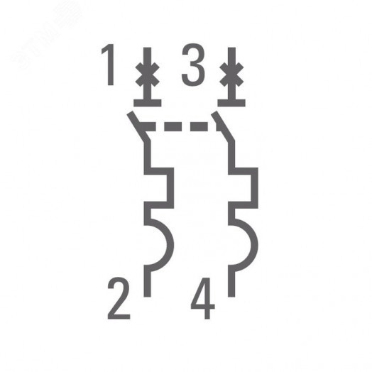 Выключатель автоматический двухполюсный 10А В ВА47-63 4.5кА PROxima