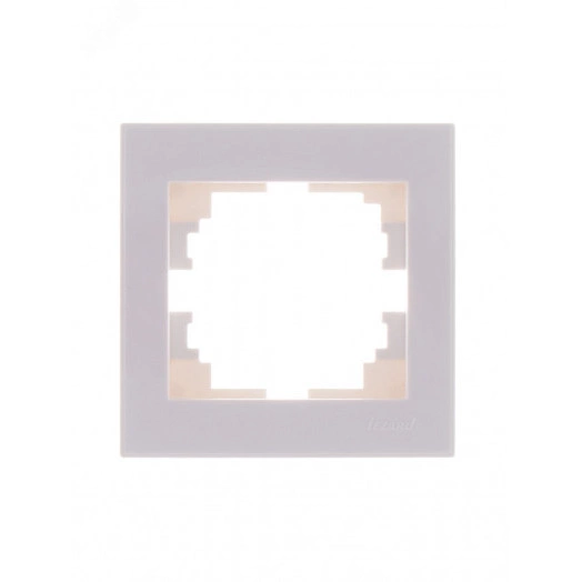 Рамка RAIN 1-ая горизонтальная белая с боковой вставкой