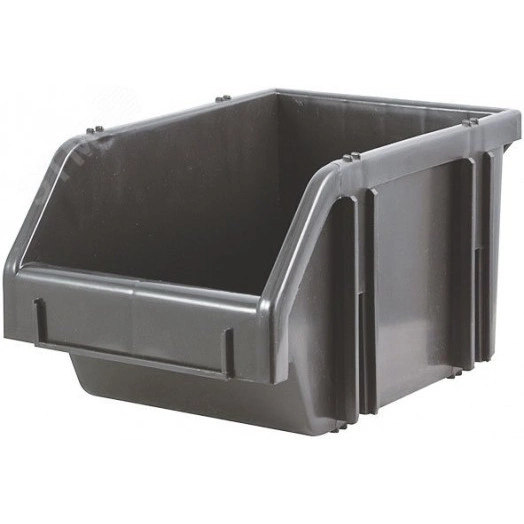 Лоток для крепежа пластиковый черный 190х310х490 мм